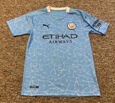 Camiseta masculina futbol Manchester City PUMA futebol pequena #17 De Bruyne 2017 comprar usado  Enviando para Brazil