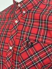 Fred Perry X Reissues Long Sleeve Tartan Shirt 40|M (Red) Mod Scooter Casuals, used for sale  Shipping to South Africa