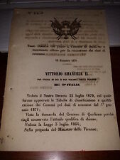 Regio decreto 1870 usato  Italia