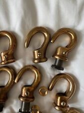 Solid brass hooks for sale  LEICESTER