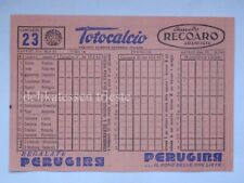 Totocalcio schedina 1952 usato  Trieste