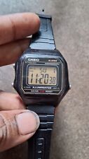 Usado Casio 3454 W-217H relógio masculino cronômetro digital alarme está funcionando comprar usado  Enviando para Brazil