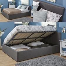 Grey fabric bed for sale  Shipping to Ireland