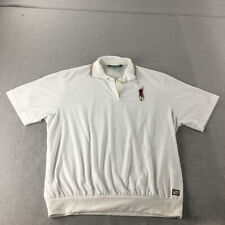 Vintage Black Pepper Womens Polo Shirt Size 18 White Embroidered Wattle Rugby for sale  Shipping to South Africa