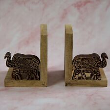 Wooden elephant bookends for sale  Honolulu