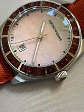 REDUZIDO!! RARO lindo relógio feminino Emporio Armani vermelho AR 0530  comprar usado  Enviando para Brazil