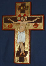 Crocifisso dipinto mano. usato  Cremona