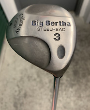 Callaway Big Bertha cabeça de aço 3 madeira mão direita eixo de aço Memphis 10 43" comprar usado  Enviando para Brazil