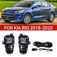 Usado, Luz de neblina diurna para KIA Rio 2018-2020 4 olhos LED DRL interruptor de fio comprar usado  Enviando para Brazil