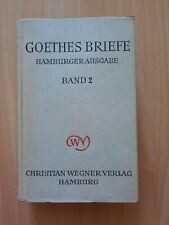 Goethes briefe hamburger gebraucht kaufen  Bergen