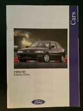 Ford cars catalogue for sale  NEWCASTLE UPON TYNE
