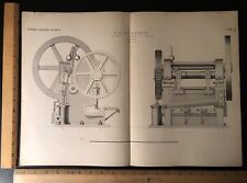 Rare Antique Orig Thomas Perry Plate Shears Machine Illustration Art Print for sale  Shipping to South Africa