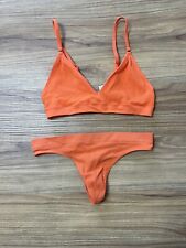 Orange ribbed seamless for sale  NEWPORT