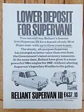 Reliant supervan iii for sale  CHELTENHAM