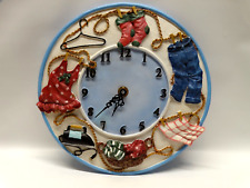 Reloj de pared 3D colgante de lavandería y diseño de hierro lindo decoración excelente segunda mano  Embacar hacia Argentina