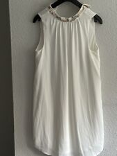 Kleid weiß glitzerkragen gebraucht kaufen  Aumühle
