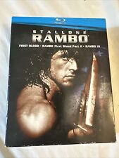 Trilogia Rambo ~ Blu-ray 2008 ~ Conjunto de 3 Discos ~ Primeiro Sangue/ Parte 2/ Rambo 3, usado comprar usado  Enviando para Brazil