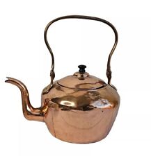 Vintage Antique Copper Tea Kettle Teapot Primitive Cottagecore Rustic Kettle, used for sale  Shipping to South Africa