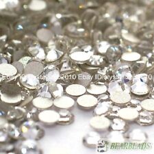 1440pcs Clear Top Quality Czech Crystal Flatback Rhinestones Nail Art No Hotfix for sale  Shipping to South Africa