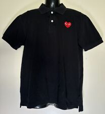 Camisa polo masculina preta designer manga curta logotipo coração Comme Des Garcons PLAY comprar usado  Enviando para Brazil