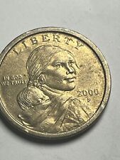 Usado, Moneda de un dólar P Sacagawea 2000 Liberty color oro Filadelfia  segunda mano  Embacar hacia Mexico