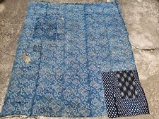 Vintage Japanese Kimono Fabric Indigo Blue, KATAZOME,Dyed Textiles,　176cm×155cm for sale  Shipping to South Africa
