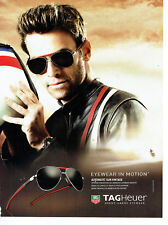 Publicité Advertising 078  2012  les lunettes solaires homme vintage Tag Heuer d'occasion  Tinténiac