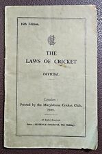 1939 laws cricket for sale  HASTINGS