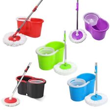 360° Mop Bucket Set Floor Magic Spin Microfiber Rotating Dry Heads with 2 Heads for sale  Shipping to South Africa