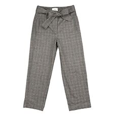 Wilfred Aritzia Jallade Pants Womens 8 Gray Wool Cashmere Front Tie Trousers for sale  Shipping to South Africa