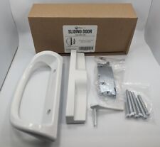 HauSun Patio Door Handle Set Sliding Door Lock Latch Reversible White Non-Keyed for sale  Shipping to South Africa