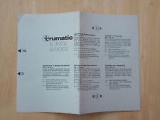 Trumatic sl3002 slp3002 for sale  DURSLEY