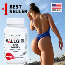 HALLGIRL 1000 mg Aguaje - Curvas Perfeitas - Bunda Maior - Peito Grande - 60 Cápsulas comprar usado  Enviando para Brazil