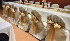 white satin chair covers for sale  Scottsdale