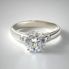 Engagement Ring Solid 950 Platinum 0.76 Ct IGI GIA Lab Created Round Cut Diamond for sale  Shipping to South Africa