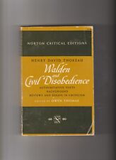 Usado, Walden and Civil Disobedience de Thoreau (1966, PB) ediciones críticas de Norton segunda mano  Embacar hacia Argentina