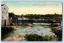 Racine Wisconsin Postcard Horlick's Dam Old Mill Exterior Building c1910 Vintage for sale  Shipping to South Africa