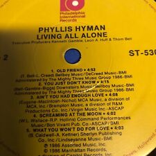 Usado, Phyllis Hyman – Living All Alone - REGISTRO DE VINIL LP (SOMENTE DISCO) comprar usado  Enviando para Brazil