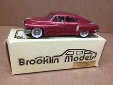 BROOKLIN MODELS METAL 1948 TUCKER TORPEDO 4 PORTAS CARRO VERMELHO ESCALA 1:43 BRK.2 N ESTADO PERFEITO comprar usado  Enviando para Brazil