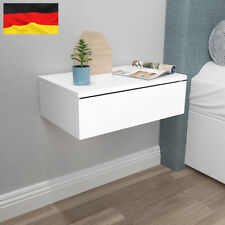Gebraucht, 1 tlg Nachttisch Weiß Tisch Nachtschrank Nachtkonsole Kommode Wandhängend Regals gebraucht kaufen  Deutschland