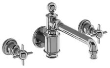 Burlington Arcade 3TH Basin Mixer (Nickel) without Pop-Up Waste - Wall Mounted for sale  Shipping to South Africa