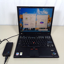 Vintage IBM Thinkpad T43 14" Laptop LCD 55 GB HDD Pentium M 1,73GHz 1 GB RAM WinXP na sprzedaż  Wysyłka do Poland