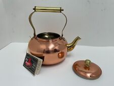Vintage ODI Copper & Brass Teapot Tea Kettle Made in Korea NOS NEVER USED FLAWED for sale  Shipping to South Africa