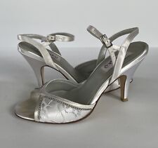 Dyables Allure Satin White W Rhinestone And Lace Detail Heeled Shoes for sale  Shipping to South Africa
