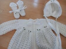hand knitted baby matinee coats for sale  CREWE