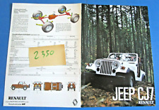 2350 dépliant jeep d'occasion  Caderousse