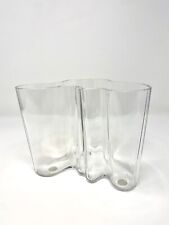 Käytetty, Vintage Large Alvar Aalto Iittala Finland Savoy Glass Vase Excellent Condition myynnissä  Leverans till Finland