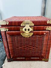 wicker rattan trunk for sale  Santa Cruz