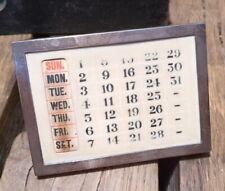 Silver desk calendar for sale  STAMFORD