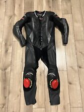 Teknic Chicane Men's US40 EU50 Black One Piece Leather Motorcycle Racing Suit for sale  Shipping to South Africa